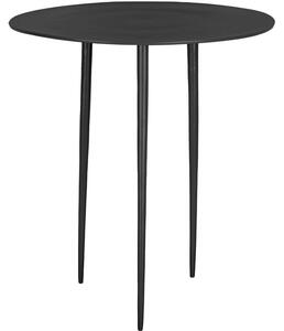 Time for home Černý kovový odkládací stolek Létio 32 cm