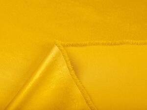 Látka polyesterový satén LUX-014 Kanárkově žlutá - šířka 150 cm