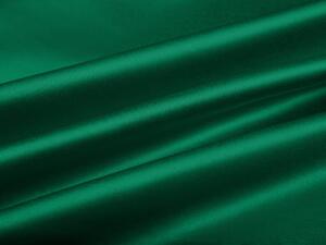 Látka polyesterový satén LUX-012 Zelená - šířka 150 cm