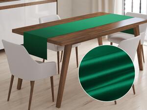 Biante Saténový běhoun na stůl polyesterový Satén LUX-012 Zelený 20x120 cm