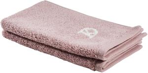 RUČNÍK PRO HOSTY, 30/50 cm, šedá, pink Dieter Knoll - Ručníky na ruce
