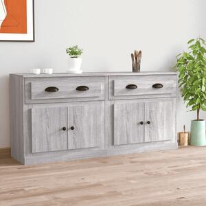 Příborníky 2 ks šedé sonoma kompozitní dřevo 3185269