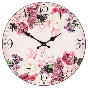 NÁSTĚNNÉ HODINY, pink, 34 cm XXXL