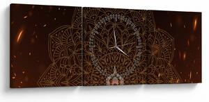 Obraz - Meditace (s hodinami) (90x30 cm)