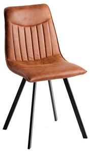 Designová židle Galinda vintage hnědá