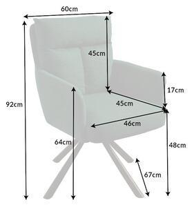 Designová otočná židle Maddison II zelená