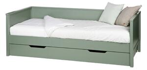 Zelená jednolůžková postel 90x200 cm Nikki – WOOOD