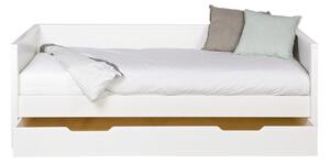 Bílá spodní zásuvka pro postel WOOOD Nikki, 200 × 90 cm