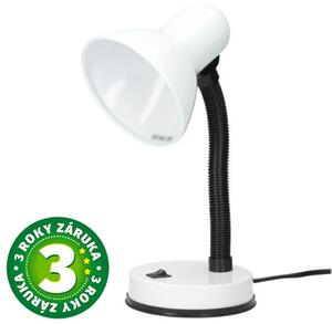Stolní lampa na 1 žárovku E27 max 40W, bílá, Bell, 3 roky záruka