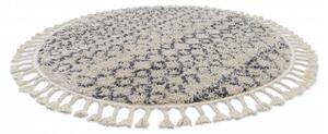 Dywany Łuszczów Kusový koberec Berber Agadir G0522 cream and grey kruh - 160x160 (průměr) kruh cm