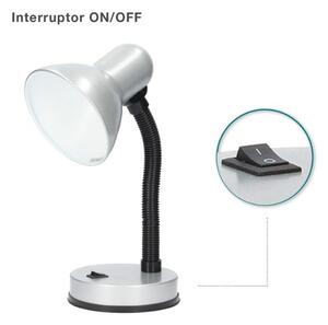 Stolní lampa na 1 žárovku E27 max 40W, šedá, Bell, 3 roky záruka