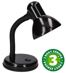 Stolní lampa na 1 žárovku E27 max 40W, černá, Hodori, 3 roky záruka