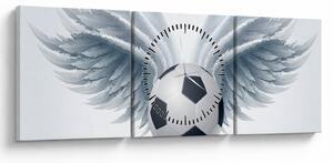Obraz - Balón s křídly (s hodinami) (90x30 cm)