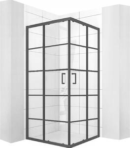 Sprchový Kout Rea Delta Black 90X90
