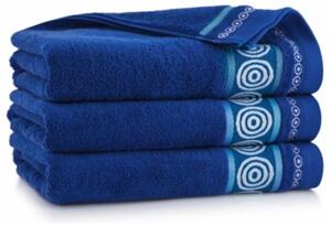 Egyptská bavlna ručníky a osuška Marciano 2 - tmavě modrá Velikost: osuška 70 x 140