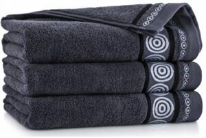 Egyptská bavlna ručníky a osuška Marciano 2 - tmavě šedá Velikost: osuška 70 x 140