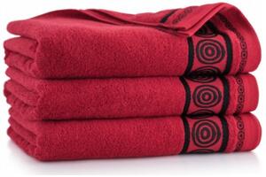 Egyptská bavlna ručníky a osuška Marciano 2 - červená Velikost: ručníček 30 x 50
