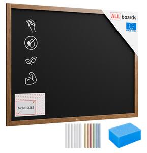 Allboards, Tabule černá křídová v dřevěném rámu 120x90 cm, TB129