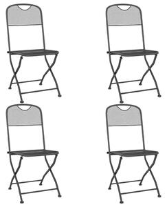 5dílný zahradní jídelní set antracitový tahokov