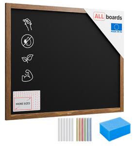 Allboards, Tabule černá křídová v dřevěném rámu 100x80 cm, TB108