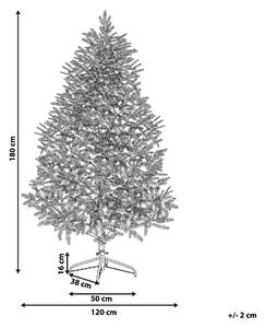 Zasněžený umělý vánoční stromeček 180 cm zelený MASALA