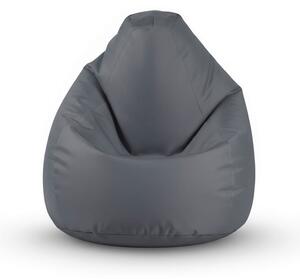 Sedací pytel Primabag Fuzzy tmavě šedá