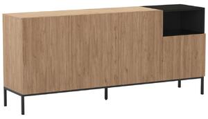 Marckeric Komoda Cailin 180 x 40 cm s dřevěným dekorem