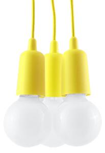 Sollux Lighting Závěsné svítidlo DIEGO 3 žluté