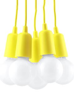 Sollux Lighting Závěsné svítidlo DIEGO 5 žluté