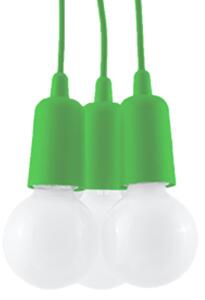 Sollux Lighting Závěsné svítidlo DIEGO 3 zelené