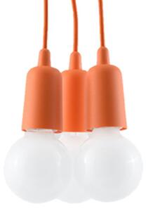 Sollux Lighting Závěsné svítidlo DIEGO 3 oranžové