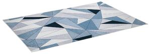 HOMCOM Moderní sametový koberec se vzorem diamantu 230x160 cm, geometrický koberec s protiskluzovým podkladem do ložnice, kanceláře nebo studovny, víc