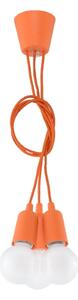 Sollux Lighting Závěsné svítidlo DIEGO 3 oranžové
