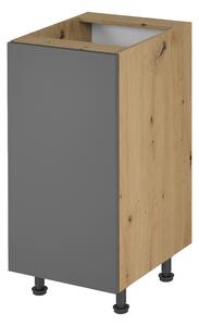Dolní kuchyňská skříňka D40 Langari (dub artisan + šedá matná) (L). 1016889