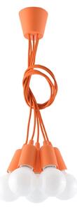 Sollux Lighting Závěsné svítidlo DIEGO 5 oranžové