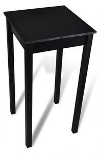 Barový stůl a 2 barové židle | černá