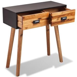 Konzolový stolek z masivního akáciového dřeva | 70x30x75 cm