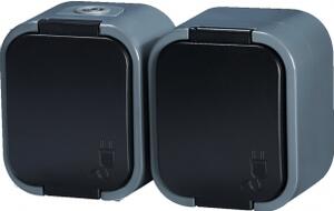 Abex Zásuvka dvojitá IP54 NT-6B2-SZ-CZ