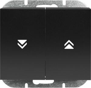 Abex Žaluziový vypínač Onyx - černý WP-10O/CZ