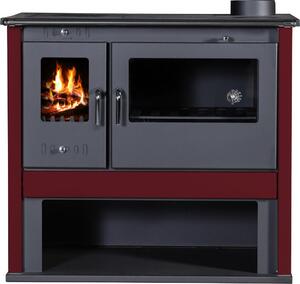 EEK A Sporák Kuchyňský sporák Sporák na dřevo BImSchV II Victoria VIKI LUX Bordeaux