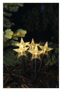 EMOS LED vánoční zapichovací hvězdy, 30 cm, venkovní i vnitřní, teplá bílá, časovač DCZW01