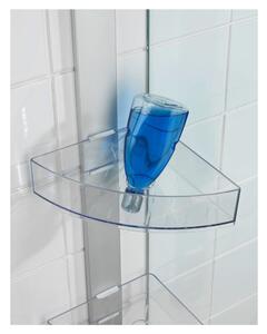 Rohová závěsná koupelnová polička Wenko Premium, 21 x 20 cm