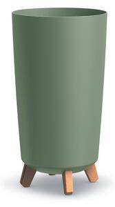 Prosperplast Květináč GRACIA TUBUS SLIM 23,9cm zemitě zelený