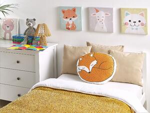 Polštář pro děti liška 50 x 40 cm oranžový DHANBAD