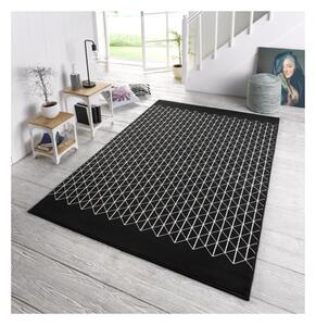Černý koberec Zala Living Twist, 70 x 140 cm