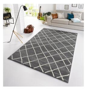Tmavě šedý koberec Zala Living Rhombe, 140 x 200 cm