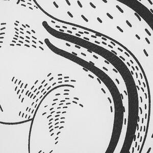 Dětský polštář veverka 42 x 48 cm černobílý KOLKATA