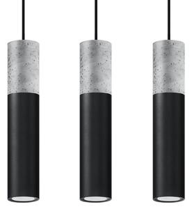 Sollux Lighting Závěsné svítidlo BORGIO 3L černé