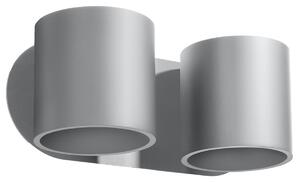 Sollux Lighting Nástěnné svítidlo ORBIS 2 šedé