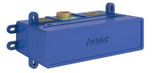 Ravak - Podomítková 3-cestná baterie Espirit, bez tělesa, se setem - grafit kartáčovaná